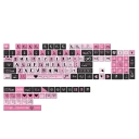 Falling in Love with Pink 104+27 XDA-like Profile Keycap Set Cherry MX PBT Dye-subbed for Mechanical Gaming Keyboard